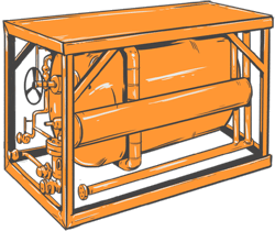 Теплообменник для подогрева потока скважинного флюида